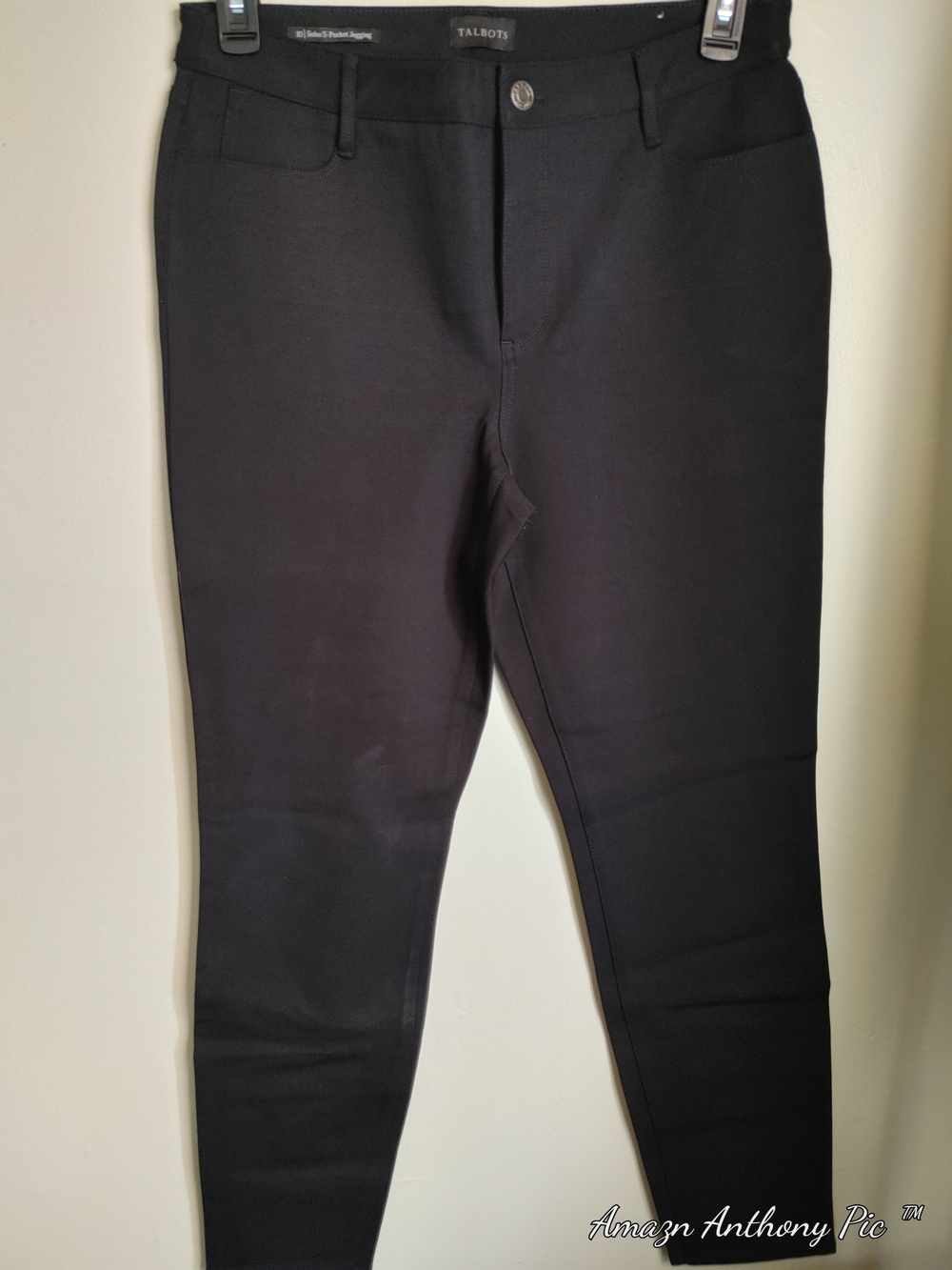 Talbots Black Ankle-Length Stretch Ponte Pants